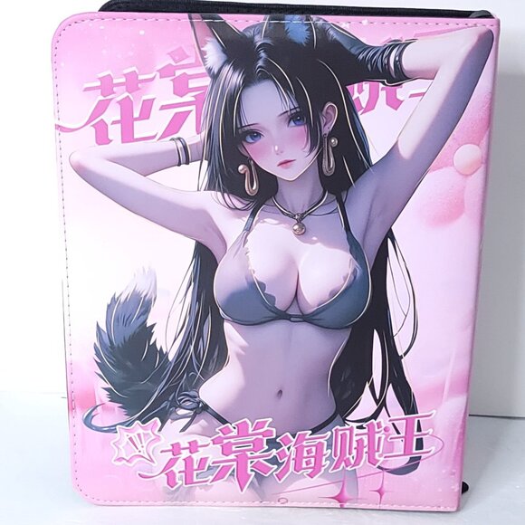 Boa Hancock Neko Card Binder 3-Ring Anime Waifu Double Sided Redemption Folder - Picture 6 of 6